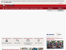 Tablet Screenshot of campusbiomedicohospital.com